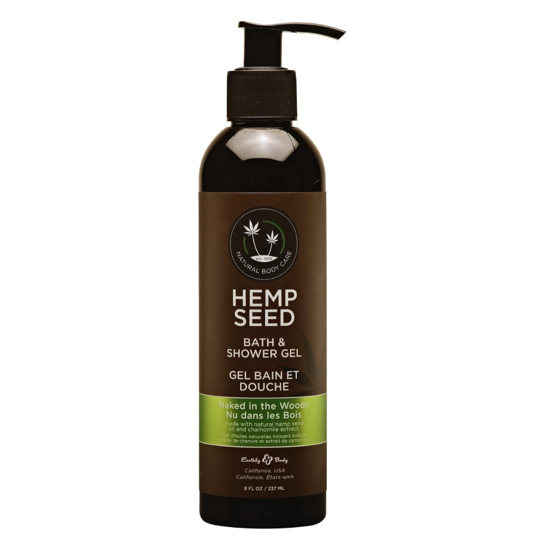 Hemp Seed Bath & Shower Gel Naked in the Woods 8 fl oz / 237 ml
