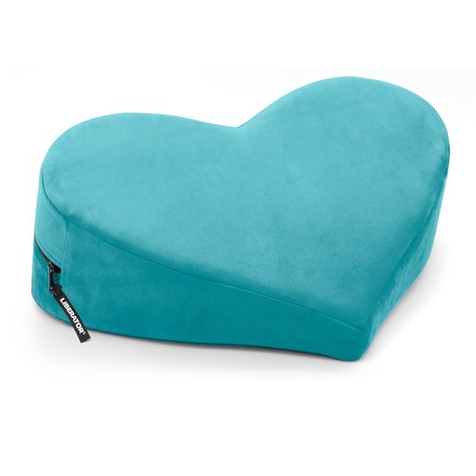 Heart Wedge Teal Microvelvet